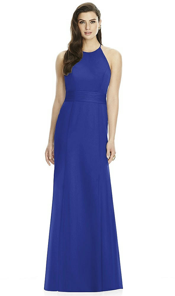 Back View - Cobalt Blue Dessy Bridesmaid Dress 2990