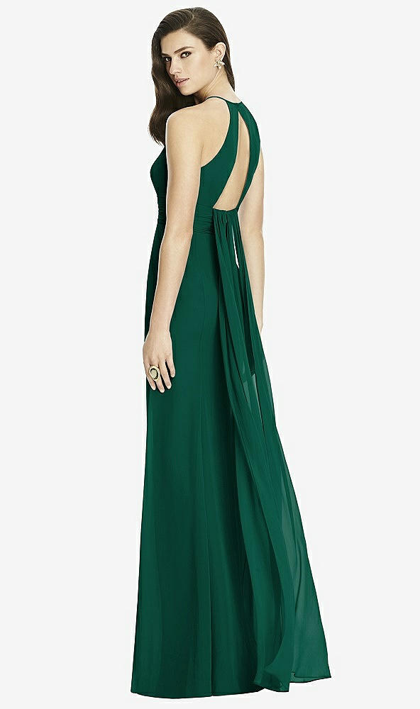 Front View - Hunter Green Dessy Bridesmaid Dress 2990