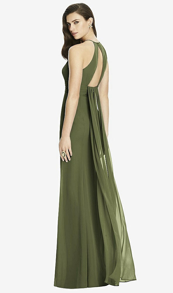 Front View - Olive Green Dessy Bridesmaid Dress 2990