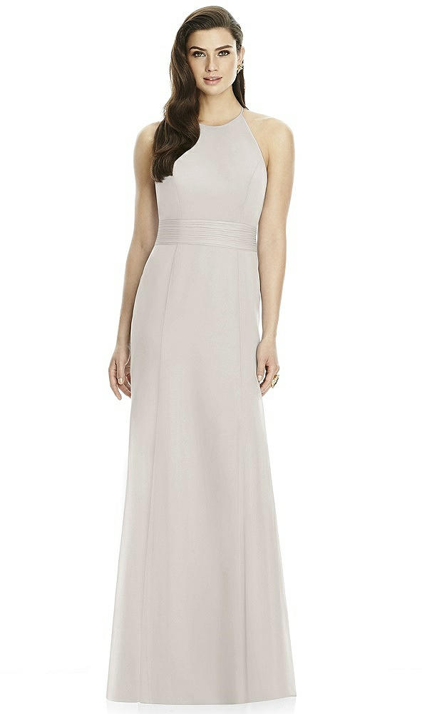 Back View - Oyster Dessy Bridesmaid Dress 2990