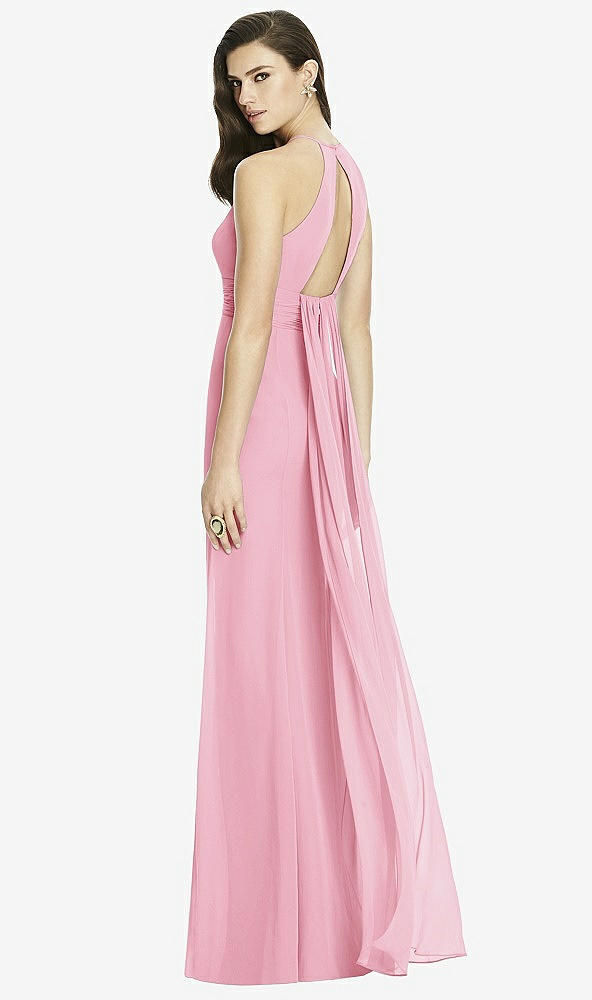 Front View - Peony Pink Dessy Bridesmaid Dress 2990
