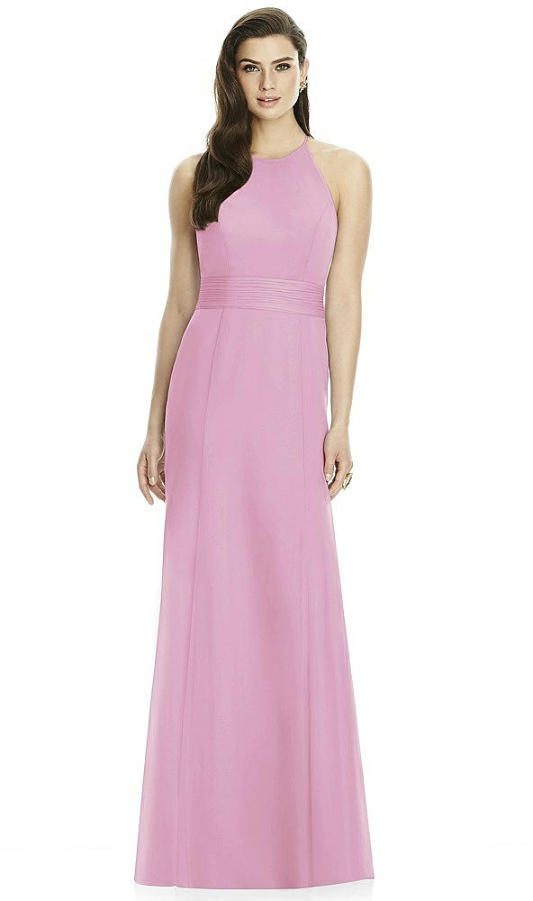 Back View - Powder Pink Dessy Bridesmaid Dress 2990