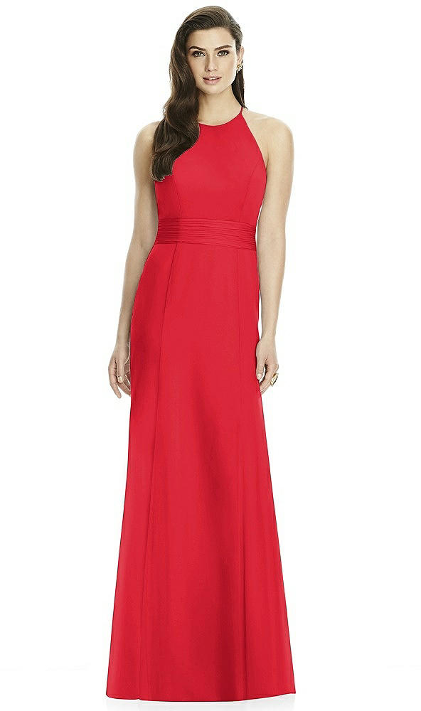 Back View - Parisian Red Dessy Bridesmaid Dress 2990