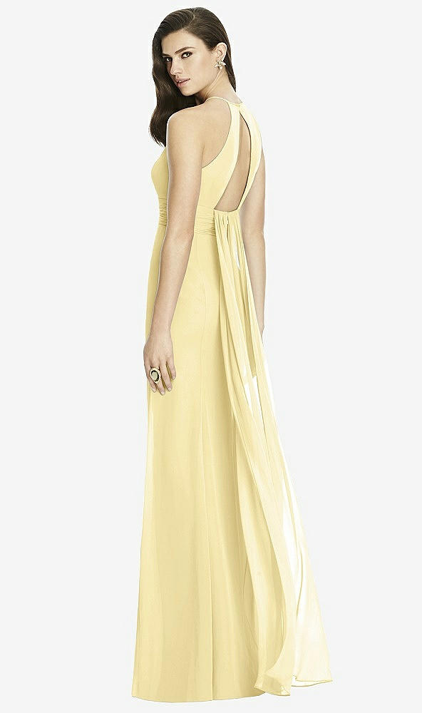 Front View - Pale Yellow Dessy Bridesmaid Dress 2990