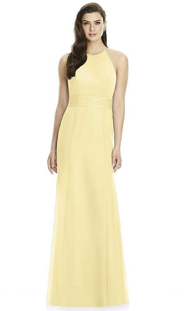 Back View - Pale Yellow Dessy Bridesmaid Dress 2990