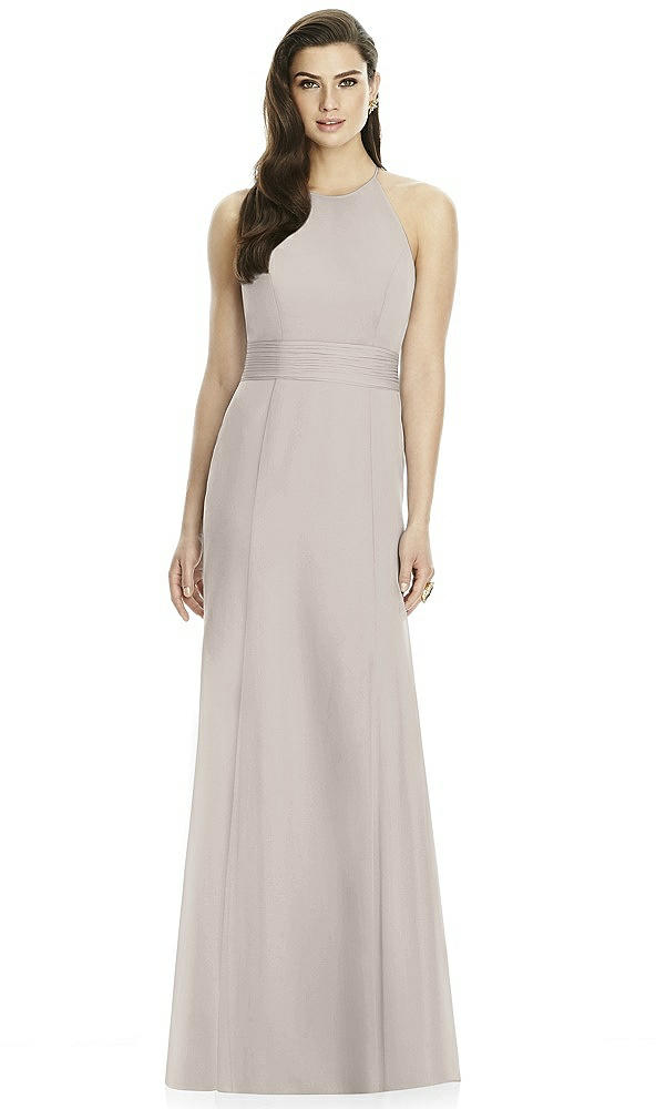 Back View - Taupe Dessy Bridesmaid Dress 2990