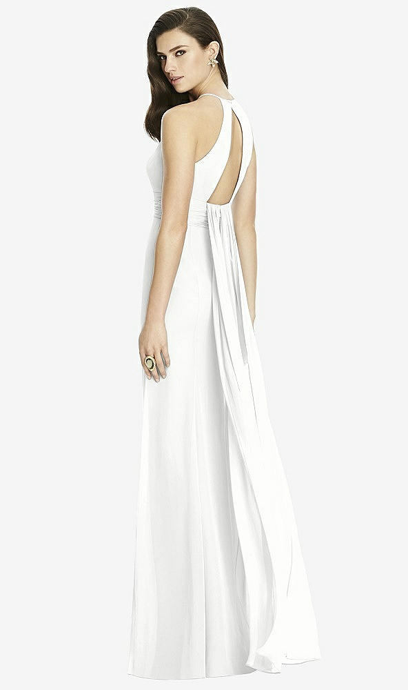 Front View - White Dessy Bridesmaid Dress 2990