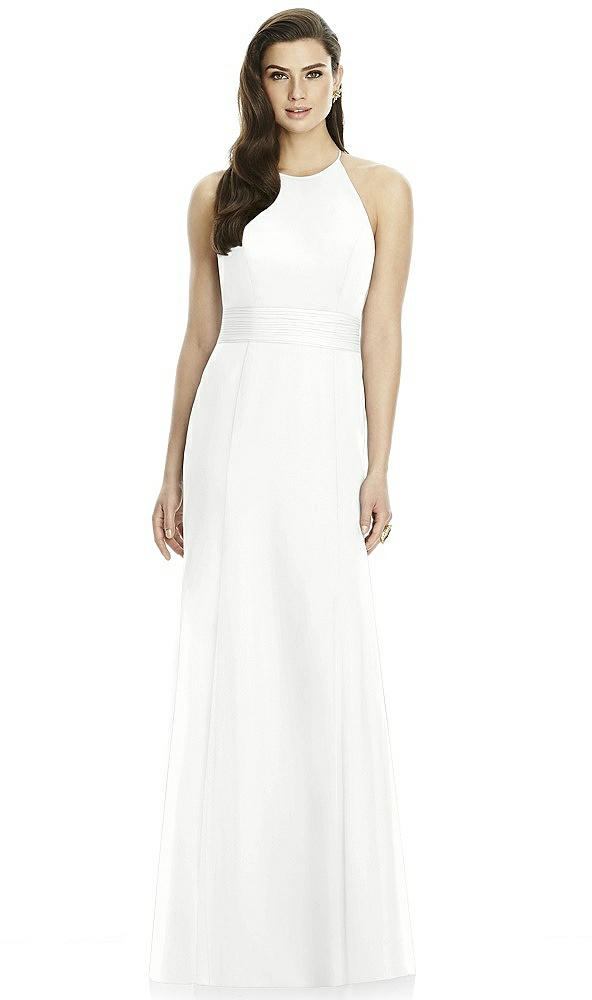 Back View - White Dessy Bridesmaid Dress 2990