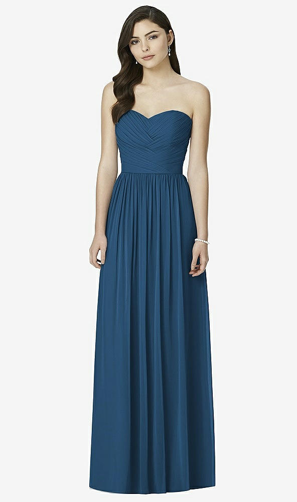Front View - Dusk Blue Dessy Bridesmaid Dress 2991