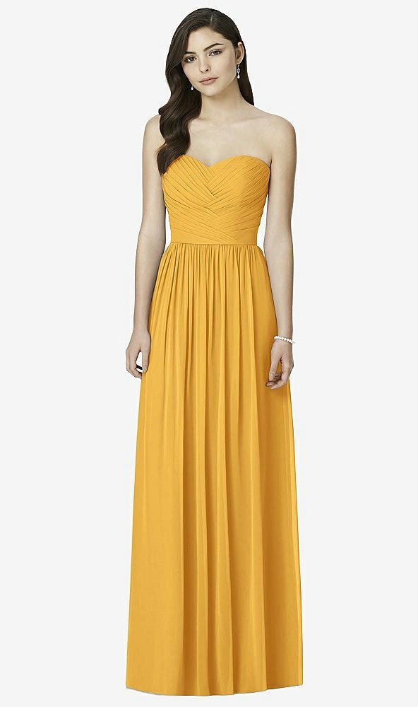Front View - NYC Yellow Dessy Bridesmaid Dress 2991