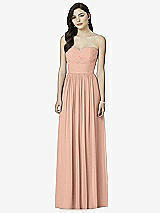 Front View Thumbnail - Pale Peach Dessy Bridesmaid Dress 2991