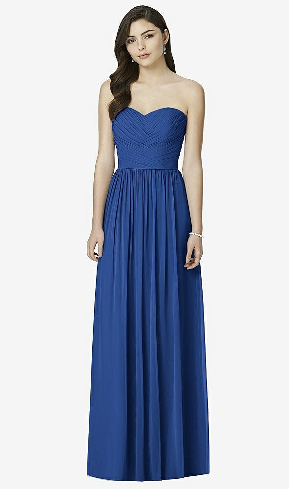 Front View - Classic Blue Dessy Bridesmaid Dress 2991