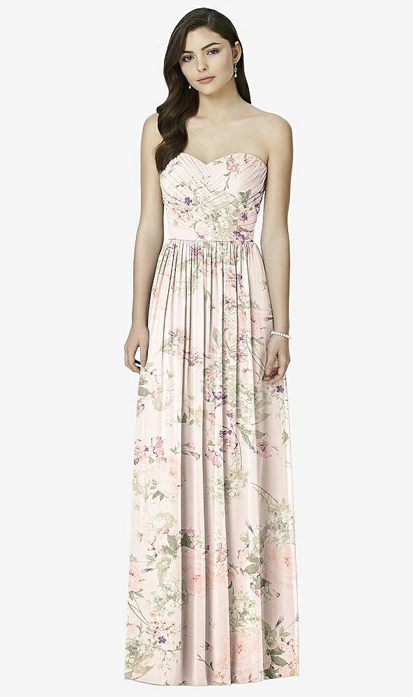 Front View - Blush Garden Dessy Bridesmaid Dress 2991