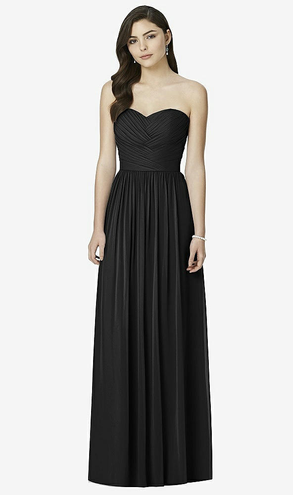 Front View - Black Dessy Bridesmaid Dress 2991
