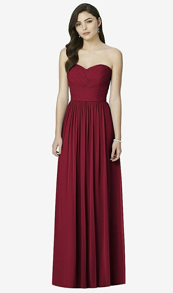 Front View - Burgundy Dessy Bridesmaid Dress 2991