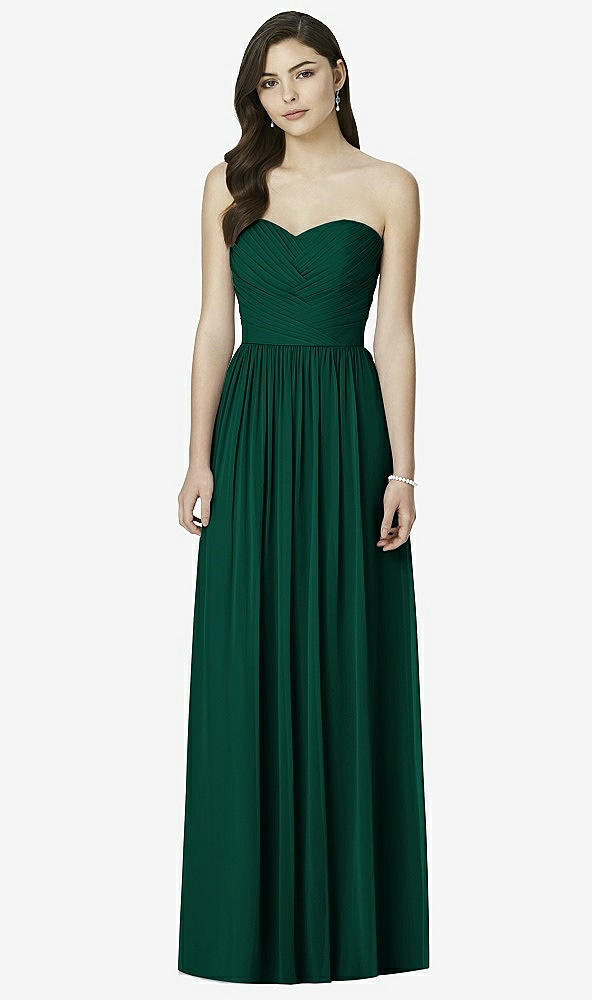 Front View - Hunter Green Dessy Bridesmaid Dress 2991