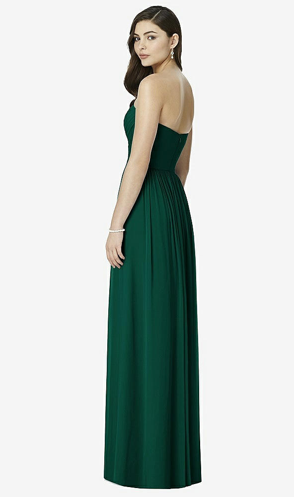 Back View - Hunter Green Dessy Bridesmaid Dress 2991