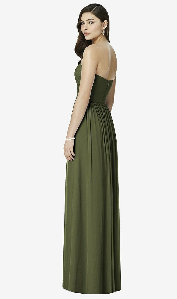 Back View - Olive Green Dessy Bridesmaid Dress 2991