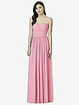 Front View Thumbnail - Peony Pink Dessy Bridesmaid Dress 2991