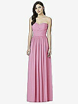Front View Thumbnail - Powder Pink Dessy Bridesmaid Dress 2991