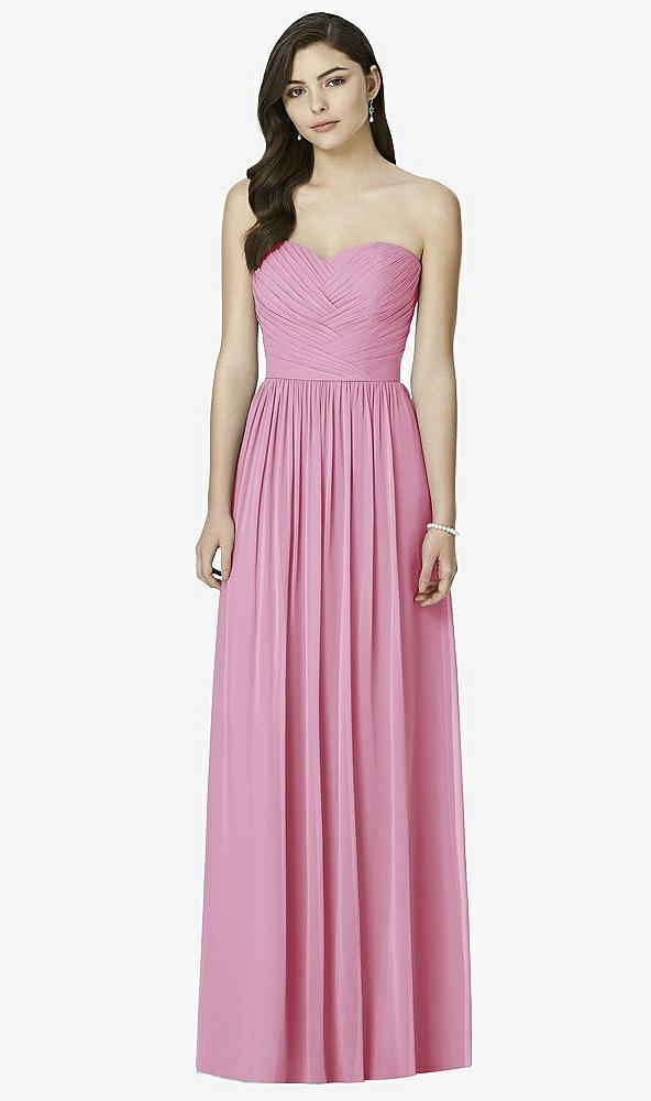 Front View - Powder Pink Dessy Bridesmaid Dress 2991