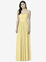 Front View Thumbnail - Pale Yellow Dessy Bridesmaid Dress 2991