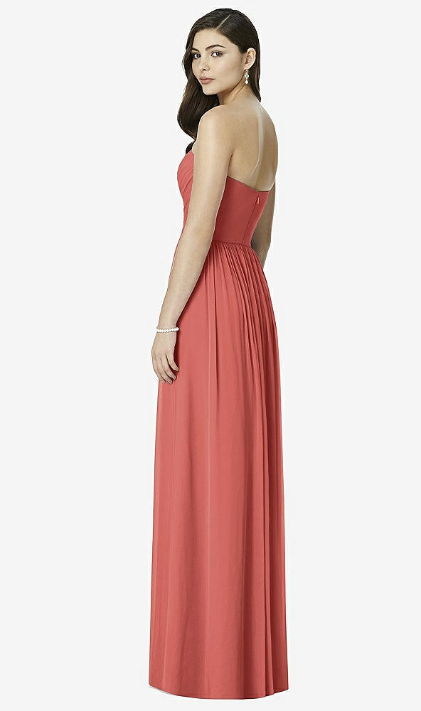 Back View - Coral Pink Dessy Bridesmaid Dress 2991