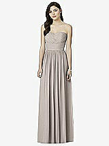 Front View Thumbnail - Taupe Dessy Bridesmaid Dress 2991