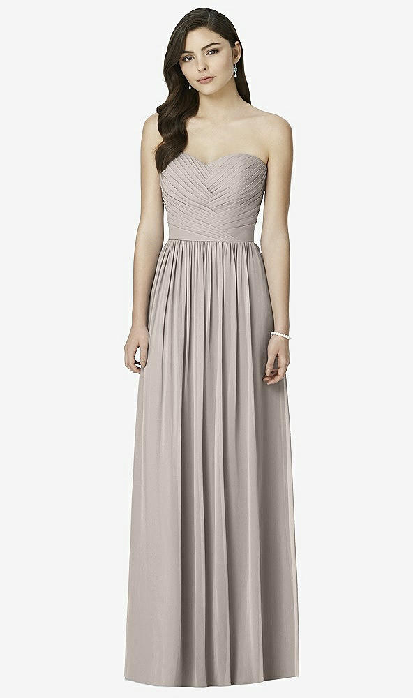 Front View - Taupe Dessy Bridesmaid Dress 2991