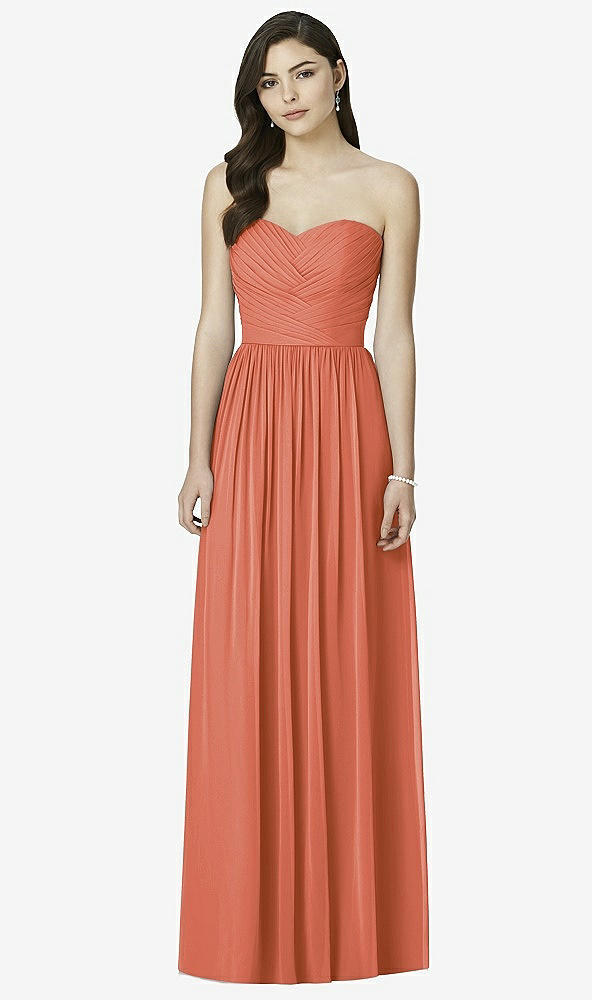 Front View - Terracotta Copper Dessy Bridesmaid Dress 2991