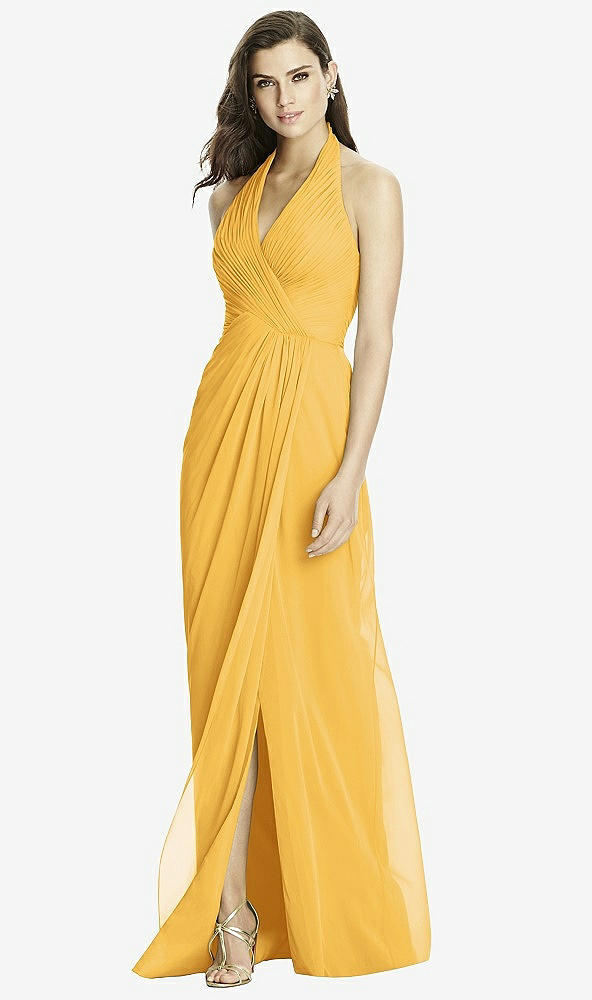 Front View - NYC Yellow Dessy Bridesmaid Dress 2992