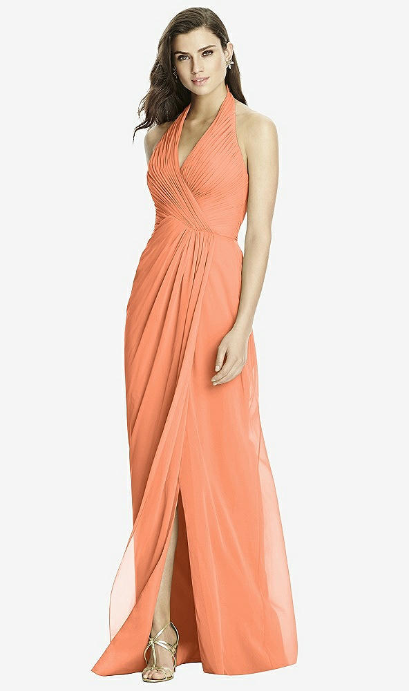 Front View - Sweet Melon Dessy Bridesmaid Dress 2992