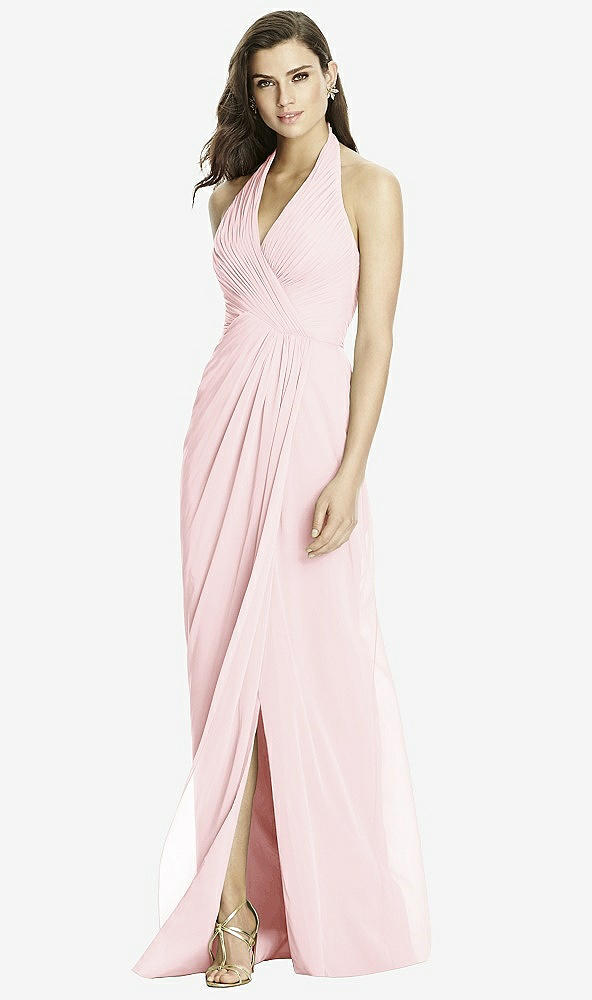 Front View - Ballet Pink Dessy Bridesmaid Dress 2992