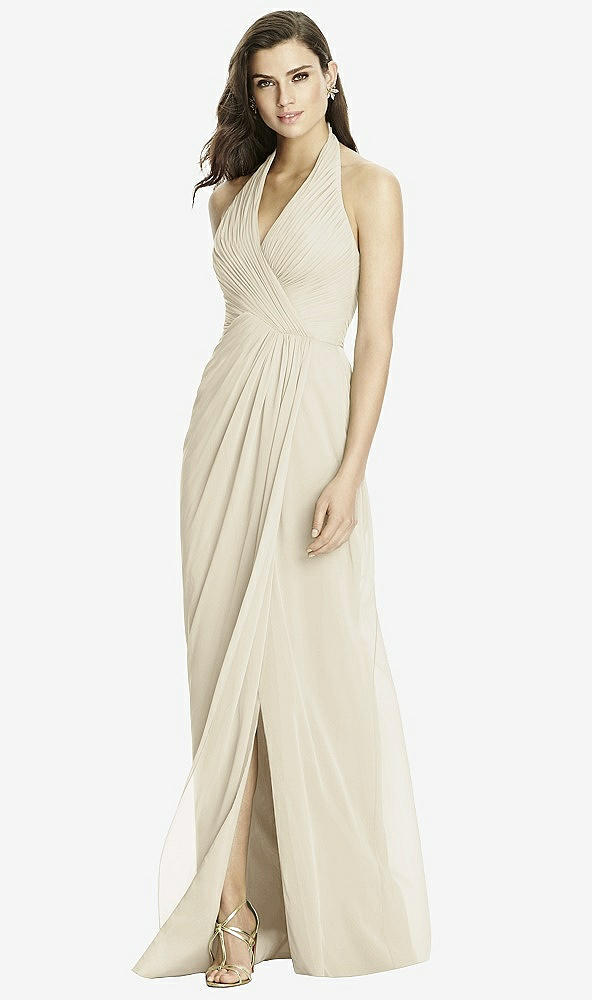 Front View - Champagne Dessy Bridesmaid Dress 2992