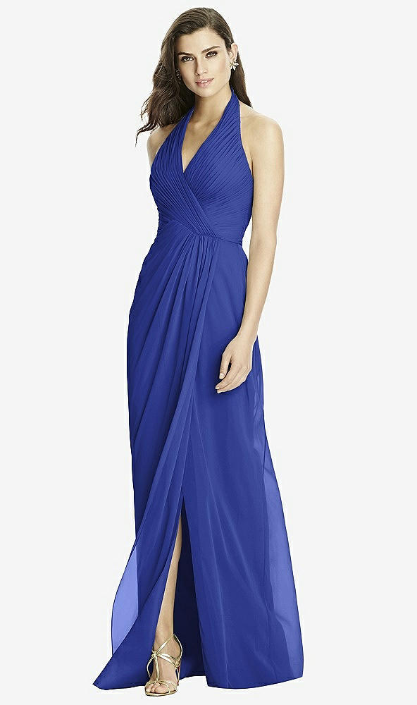 Front View - Cobalt Blue Dessy Bridesmaid Dress 2992