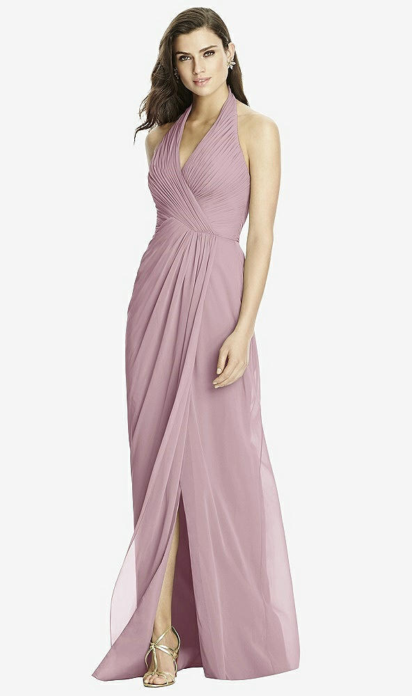 Front View - Dusty Rose Dessy Bridesmaid Dress 2992