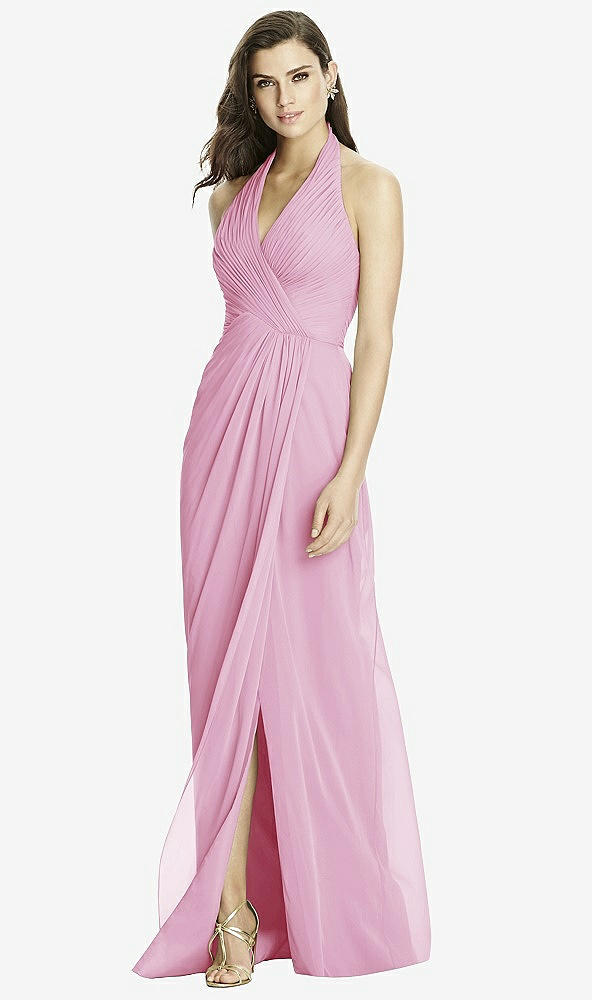 Front View - Powder Pink Dessy Bridesmaid Dress 2992