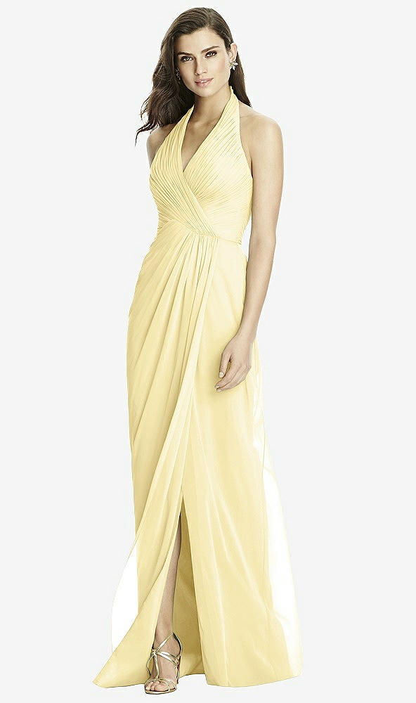 Front View - Pale Yellow Dessy Bridesmaid Dress 2992