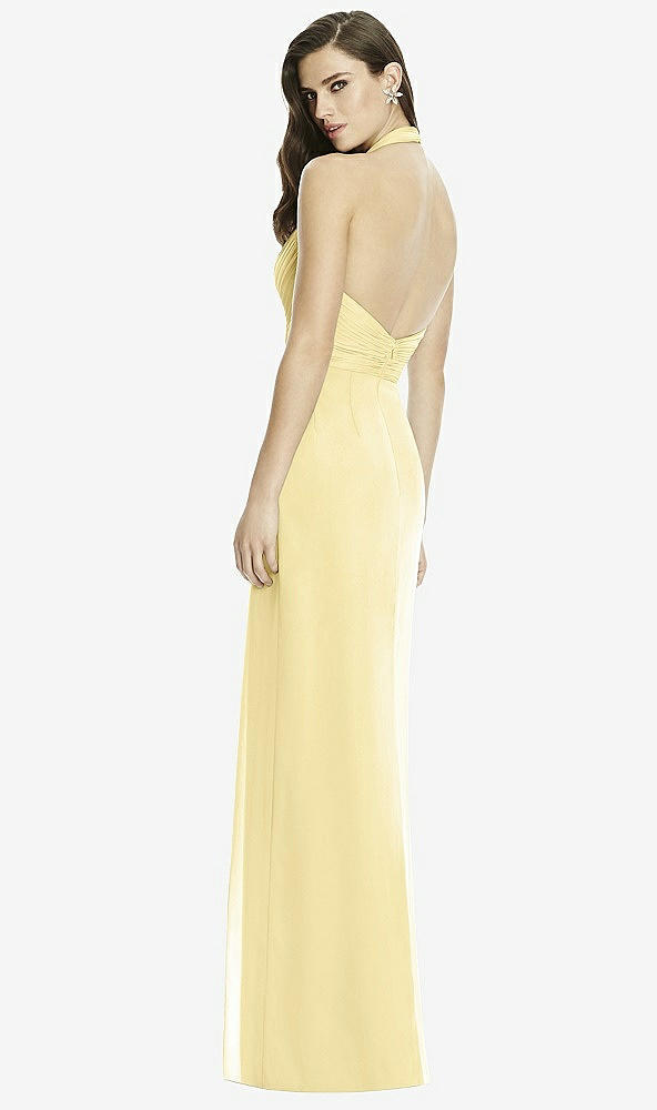 Back View - Pale Yellow Dessy Bridesmaid Dress 2992
