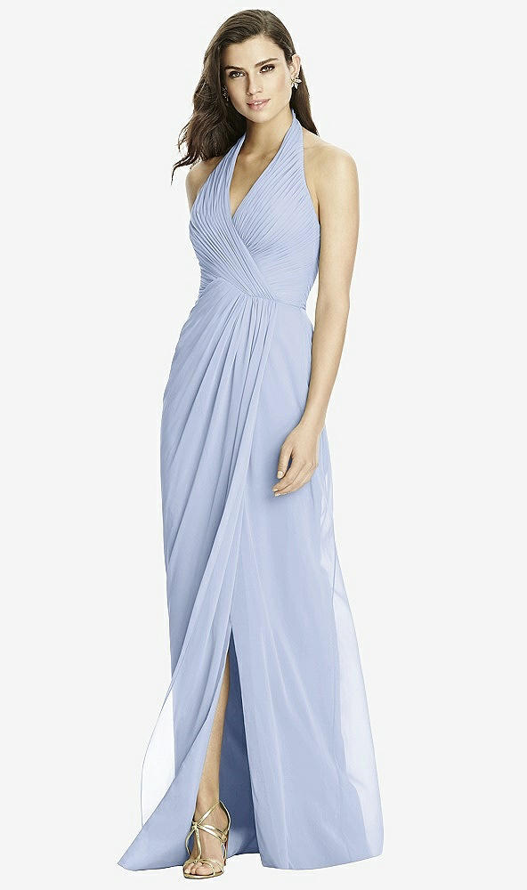 Front View - Sky Blue Dessy Bridesmaid Dress 2992