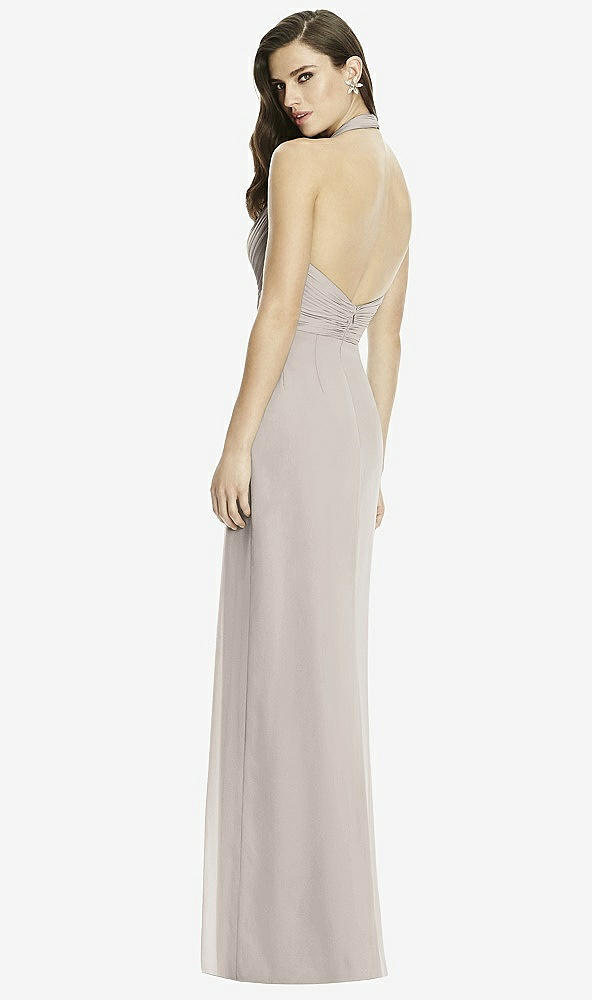Back View - Taupe Dessy Bridesmaid Dress 2992
