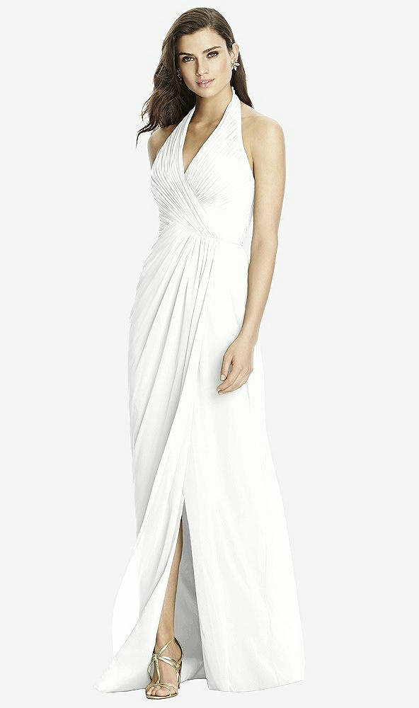 Front View - White Dessy Bridesmaid Dress 2992