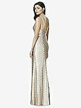 Rear View Thumbnail - Rose Gold Dessy Bridesmaid Dress 2993