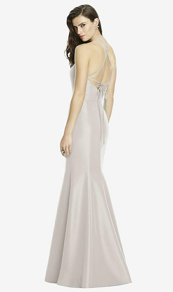 Back View - Oyster Dessy Bridesmaid Dress 2996