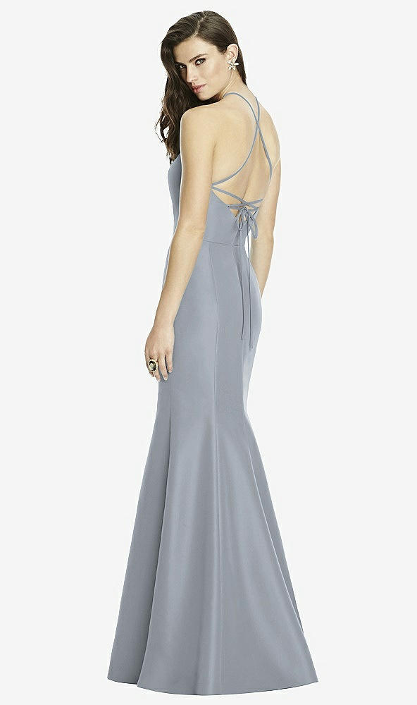 Back View - Platinum Dessy Bridesmaid Dress 2996