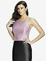 Front View Thumbnail - Suede Rose Dessy Bridesmaid Top T2979