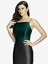 Front View Thumbnail - Evergreen Dessy Bridesmaid Top T2979