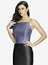 Front View Thumbnail - French Blue Dessy Bridesmaid Top T2979