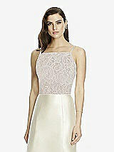 Front View Thumbnail - Topaz & Oyster Dessy Bridesmaid Top T2982