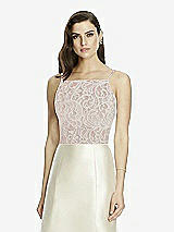 Front View Thumbnail - Desert Rose & Oyster Dessy Bridesmaid Top T2982
